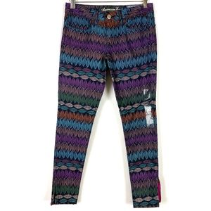 AEO Pants Leaf Print Ankle Multi Skinny Jegging 4